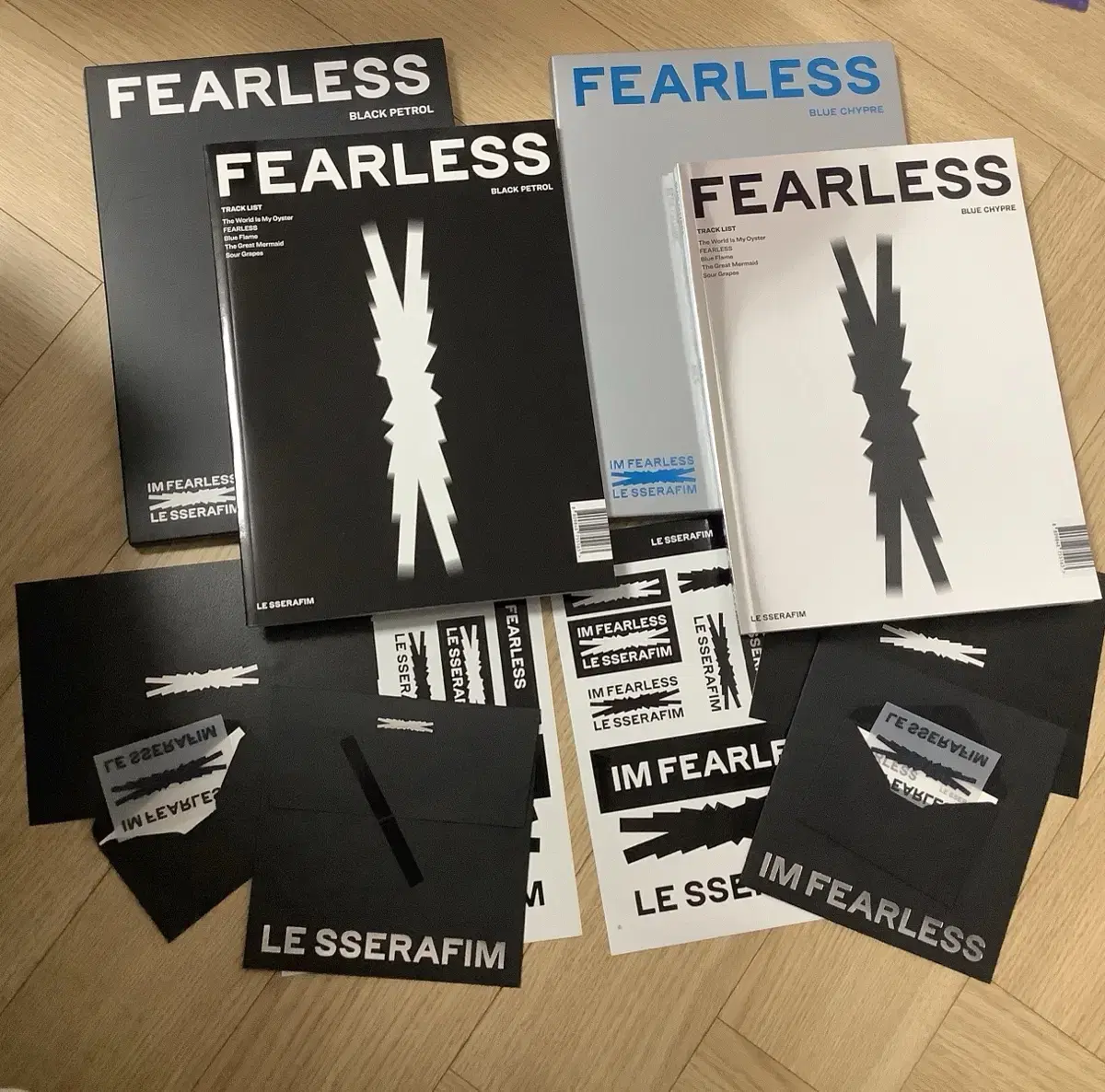 르세라핌 개봉앨범 피어리스 fearless 김채원 사쿠라 카즈하 홍은채